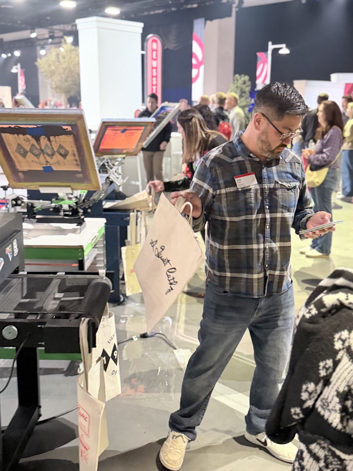 Merch Troop live event printing in Portland — made live, worn out the door